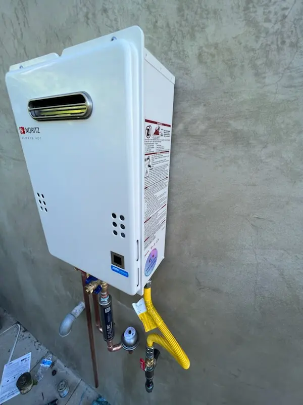 Tankless water heater installation for Crane Square homes