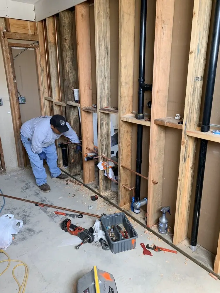 Commercial rough-in plumbing for Water Heater Replacement in Crane Square